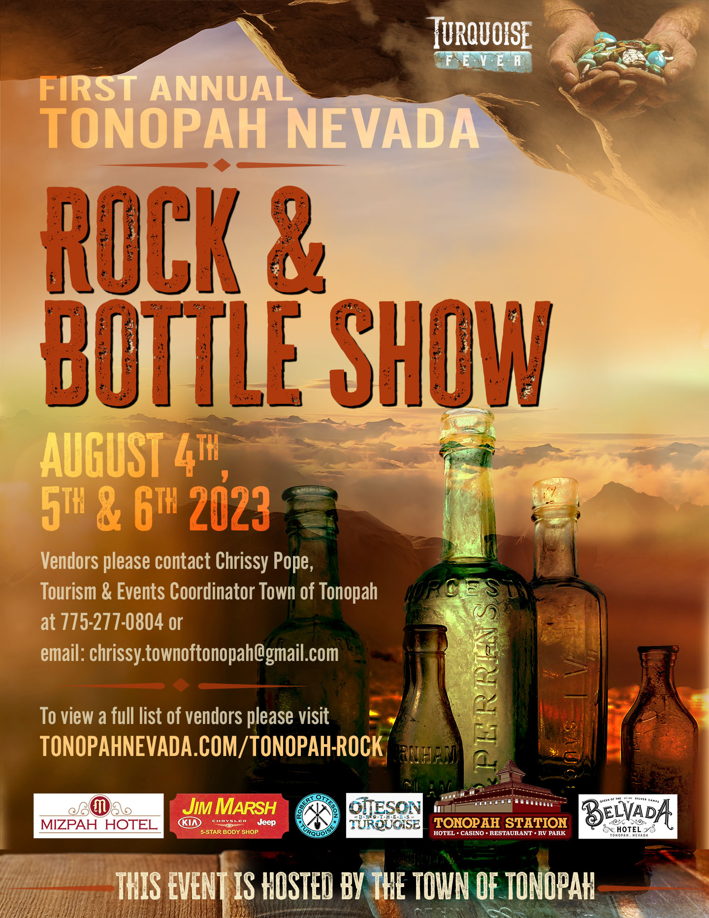 Tonopah Rock & Bottle Show Tonopah, Nevada